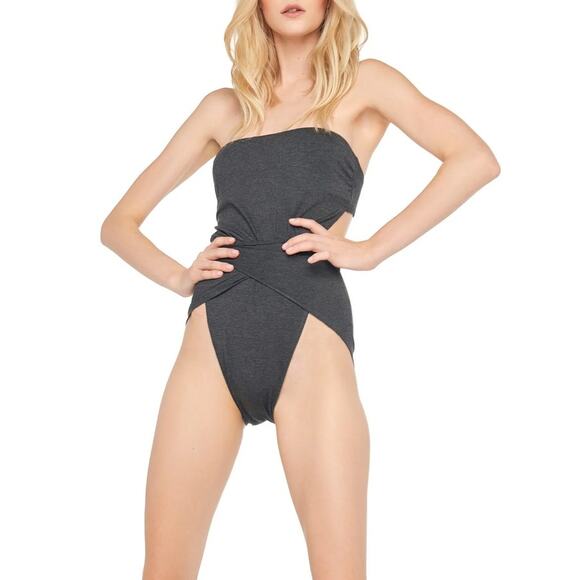 NORMA KAMALI Strapless Diaper Mio SZ Large NWT Bodysuit Stretch Designer Luxury - Picture 1 of 16
